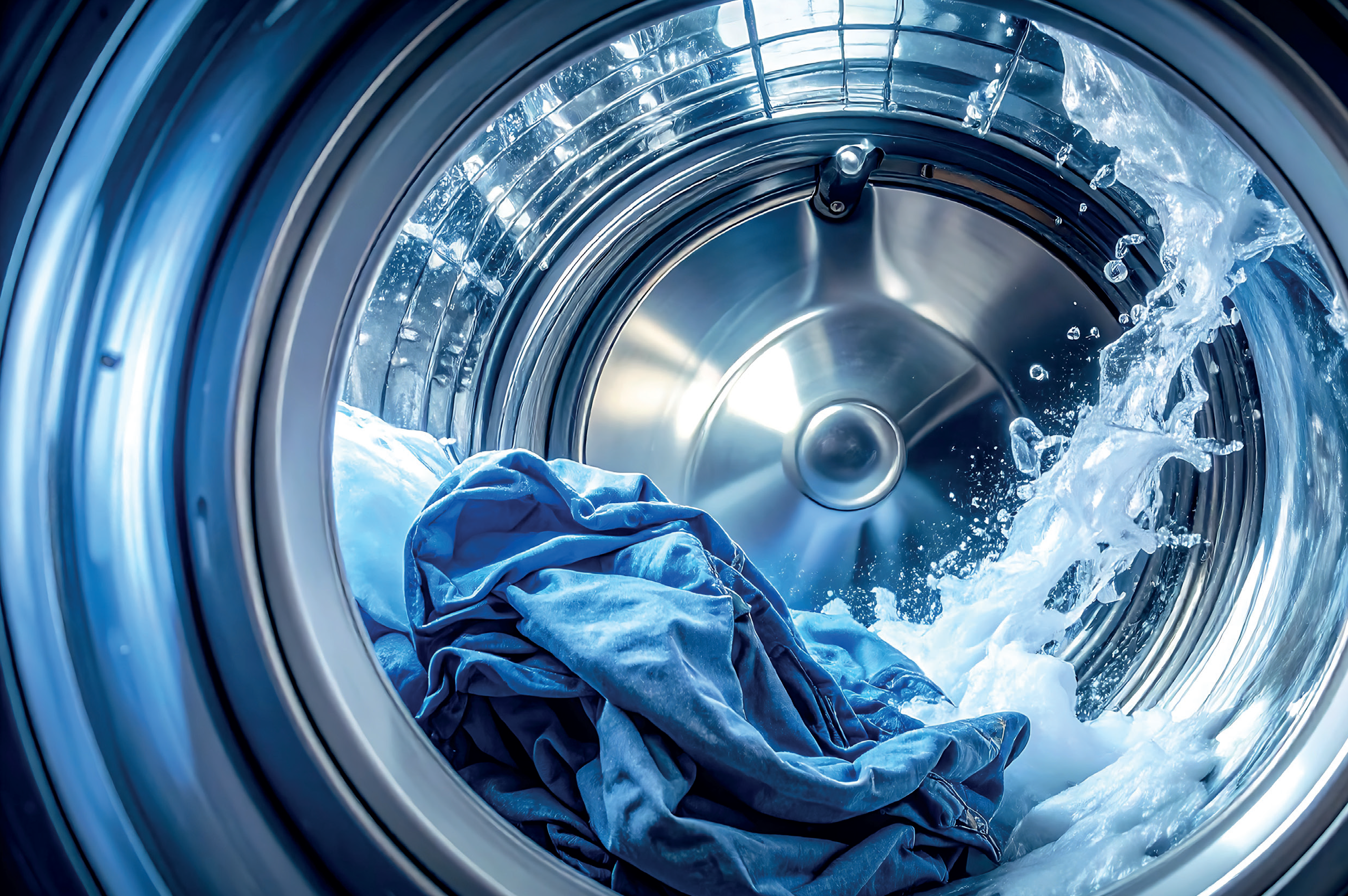 inside a washing machine